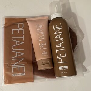 Dark tanner, tanning mit, and tan extender